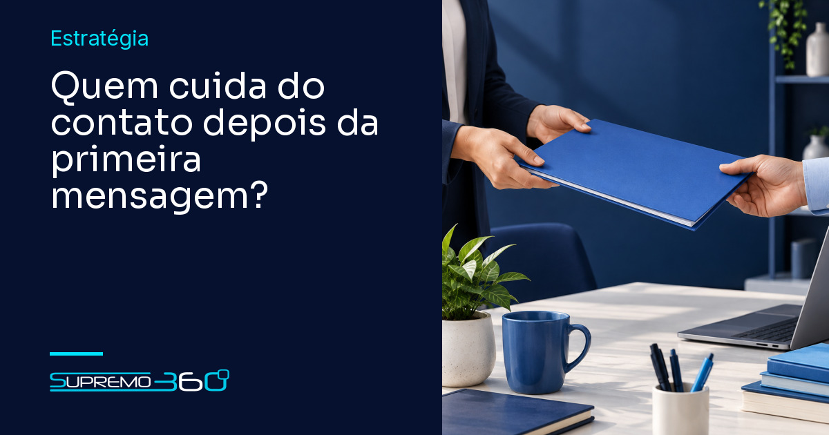 Composição Supremo 360: Quem cuida do contato depois da primeira mensagem?